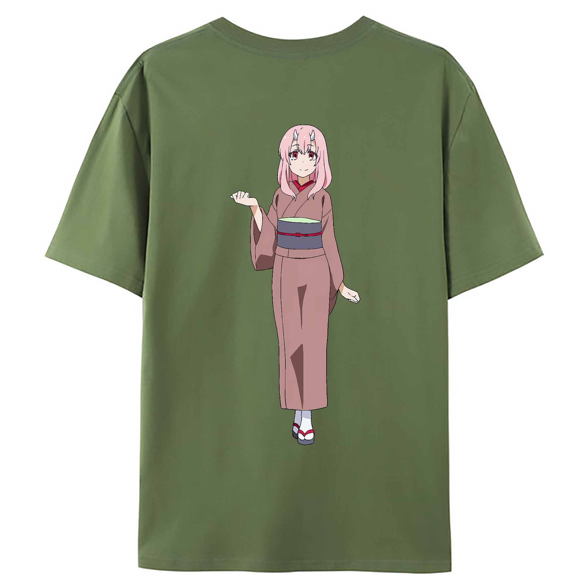（画像用） 転スラ Regarding Reincarnated to Slime 綿100％ メンズ半袖Tシャツ（バックプリント） 通気性